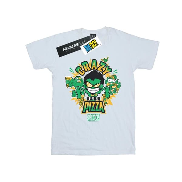 DC Comics T-shirt för pojkar Teen Titans Go Crazy For Pizza