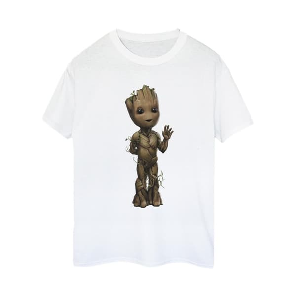 Marvel Dam/Tjej I Am Groot Wave Pose Boyfriend-T-shirt i bomull