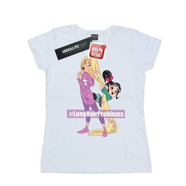 Disney Womens/Ladies Wreck It Ralph Rapunzel And Vanellope Cotton T-Shirt