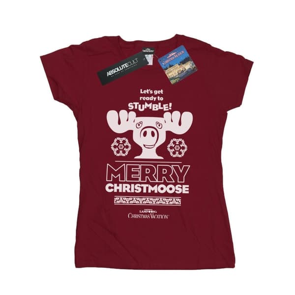 National Lampoon´s Christmas Vacation T-shirt i bomull - dam/dam Merry Christmoose