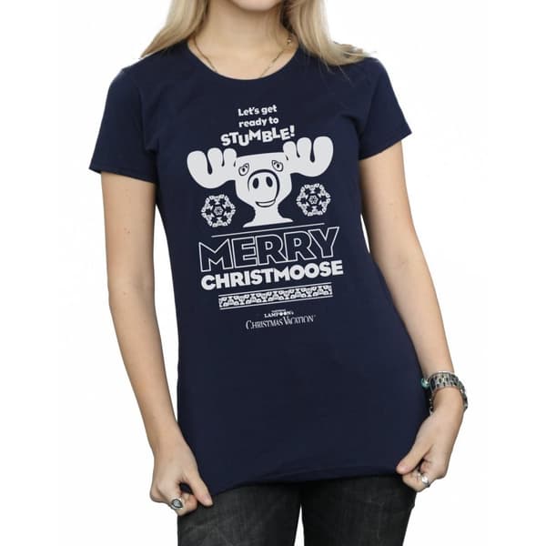 National Lampoon´s Christmas Vacation T-shirt i bomull - dam/dam Merry Christmoose