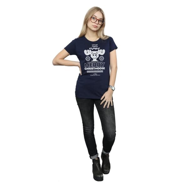 National Lampoon´s Christmas Vacation T-shirt i bomull - dam/dam Merry Christmoose