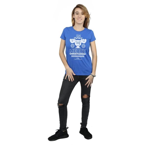 National Lampoon´s Christmas Vacation T-shirt i bomull - dam/dam Merry Christmoose