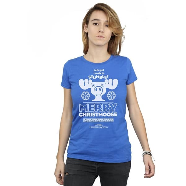 National Lampoon´s Christmas Vacation T-shirt i bomull - dam/dam Merry Christmoose