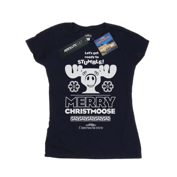 National Lampoon´s Christmas Vacation T-shirt i bomull - dam/dam Merry Christmoose