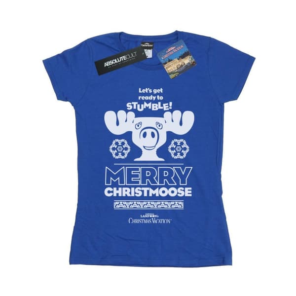 National Lampoon´s Christmas Vacation T-shirt i bomull - dam/dam Merry Christmoose