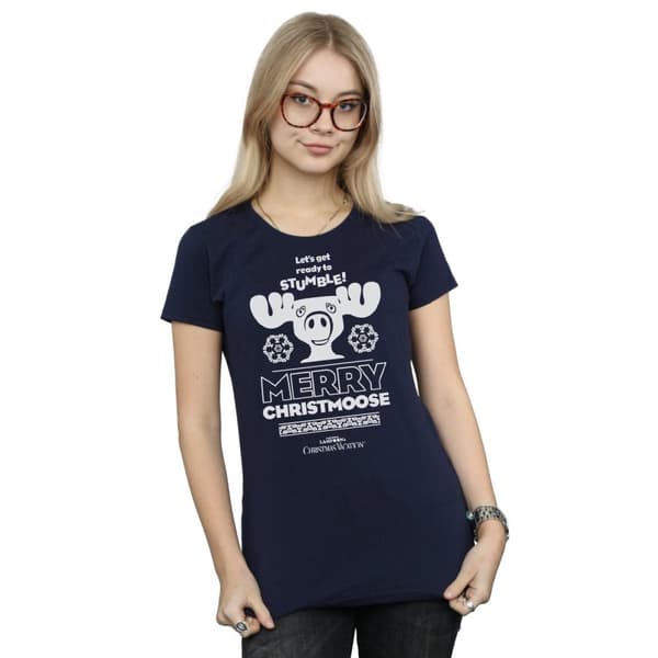 National Lampoon´s Christmas Vacation T-shirt i bomull - dam/dam Merry Christmoose