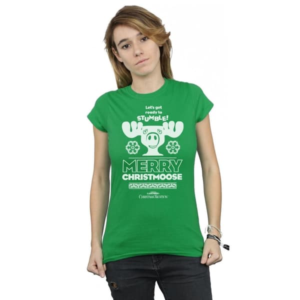 National Lampoon´s Christmas Vacation T-shirt i bomull - dam/dam Merry Christmoose