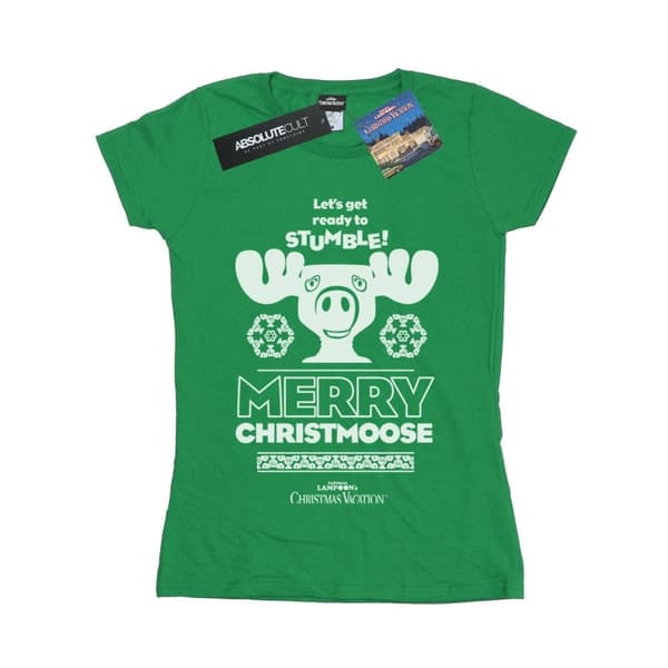 National Lampoon´s Christmas Vacation T-shirt i bomull - dam/dam Merry Christmoose