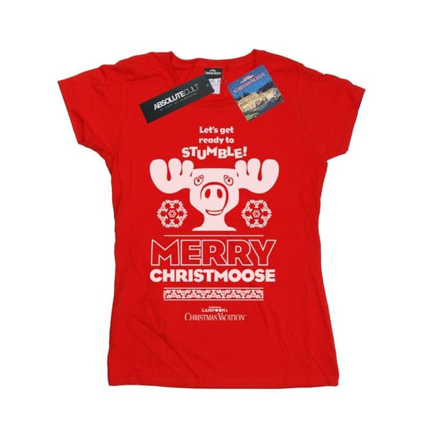 National Lampoon´s Christmas Vacation T-shirt i bomull - dam/dam Merry Christmoose