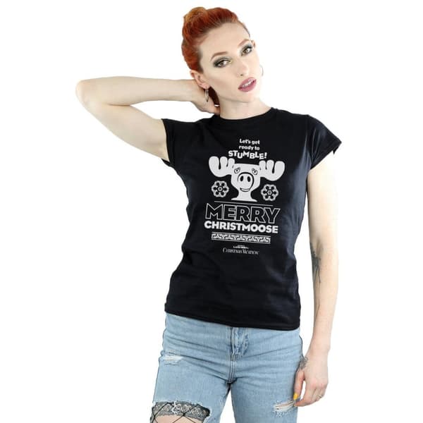 National Lampoon´s Christmas Vacation T-shirt i bomull - dam/dam Merry Christmoose