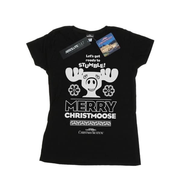 National Lampoon´s Christmas Vacation T-shirt i bomull - dam/dam Merry Christmoose