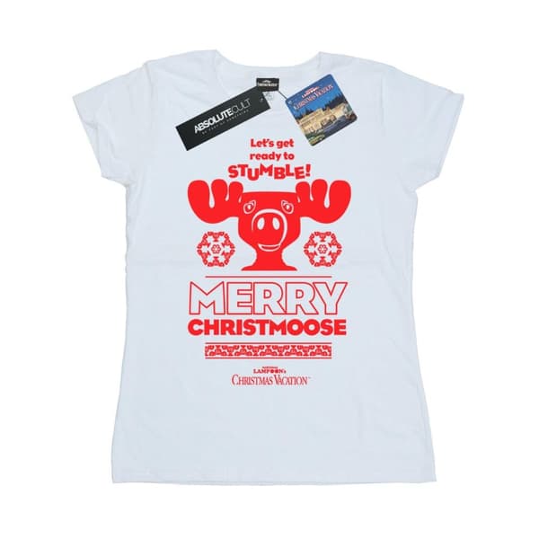 National Lampoon´s Christmas Vacation T-shirt i bomull - dam/dam Merry Christmoose