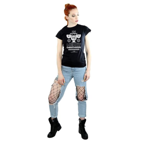 National Lampoon´s Christmas Vacation T-shirt i bomull - dam/dam Merry Christmoose