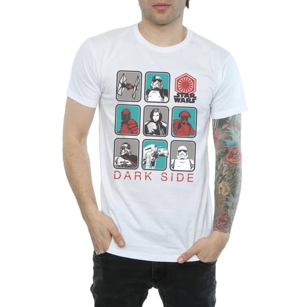 Star Wars The Last Jedi - Den mörka sidan - T-shirt med flera karaktärer, herr