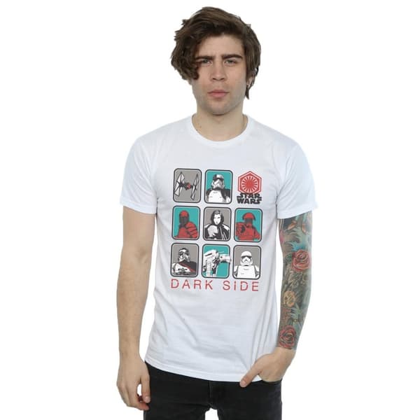 Star Wars The Last Jedi - Den mörka sidan - T-shirt med flera karaktärer, herr