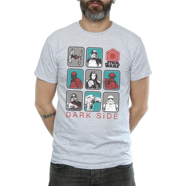 Star Wars The Last Jedi - Den mörka sidan - T-shirt med flera karaktärer, herr