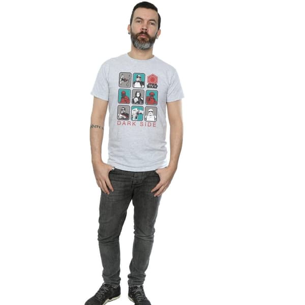 Star Wars The Last Jedi - Den mörka sidan - T-shirt med flera karaktärer, herr