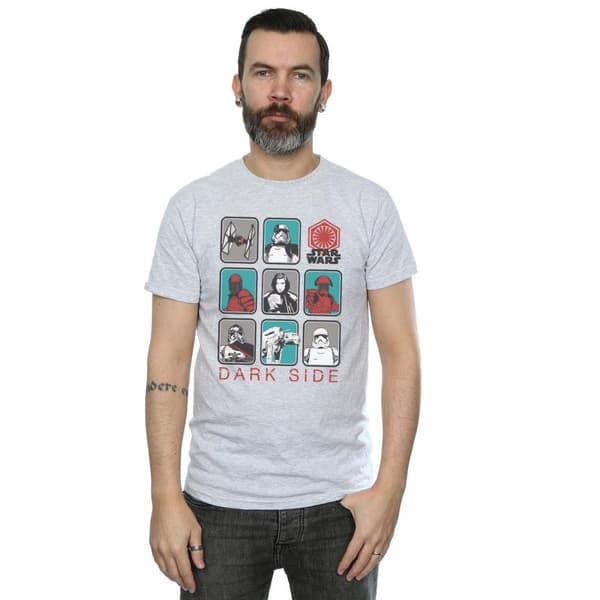Star Wars The Last Jedi - Den mörka sidan - T-shirt med flera karaktärer, herr