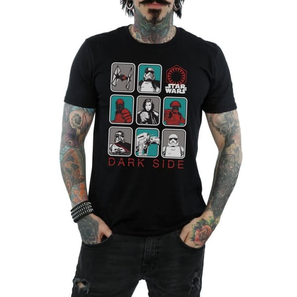 Star Wars The Last Jedi - Den mörka sidan - T-shirt med flera karaktärer, herr