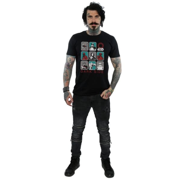 Star Wars The Last Jedi - Den mörka sidan - T-shirt med flera karaktärer, herr