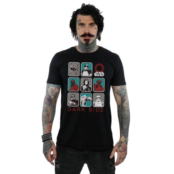 Star Wars The Last Jedi - Den mörka sidan - T-shirt med flera karaktärer, herr