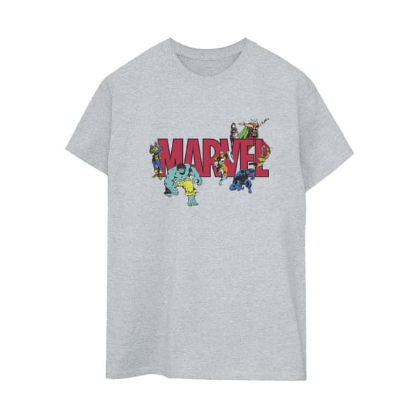Marvel Womens/Ladies Comics Characters Cotton Boyfriend T-Shirt
