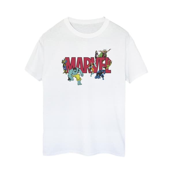 Marvel Womens/Ladies Comics Characters Cotton Boyfriend T-Shirt