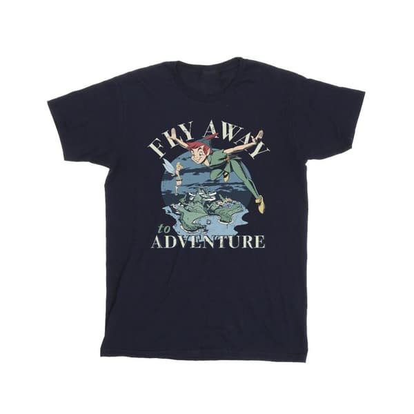 Disney Peter Pan Fly Away To Adventure - T-shirt för herrar Navy Blue XL