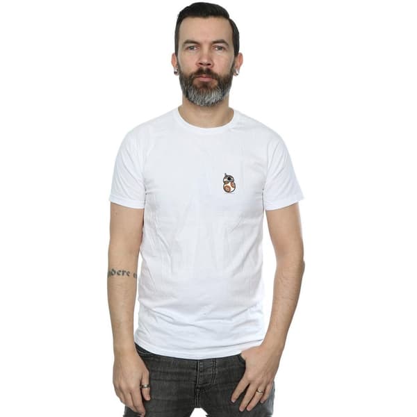 Star Wars The Force Awakens BB-8 T-shirt med brösttryck för herrar