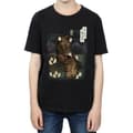 Miniatyrbild 3 av 5: Star Wars Pojkar Den sista jedin Japansk Chewbacca Porgs T-shirt