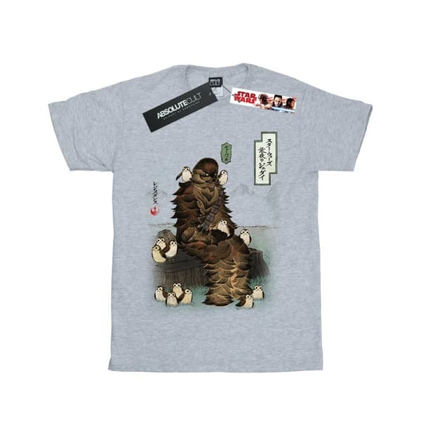 Star Wars Pojkar Den sista jedin Japansk Chewbacca Porgs T-shirt