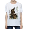 Miniatyrbild 3 av 5: Star Wars Pojkar Den sista jedin Japansk Chewbacca Porgs T-shirt