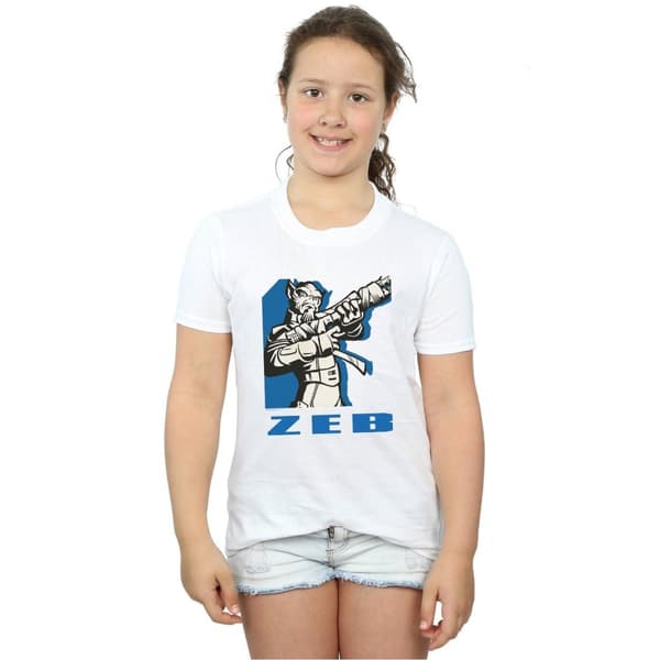 Star Wars Rebels Zeb bomulls-T-shirt för flickor