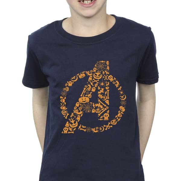 Marvel Pojkar Avengers Halloween Logo T-shirt