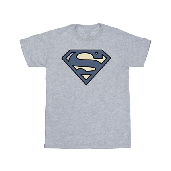 DC Comics Boys Superman Indigo Blue Logo T-Shirt