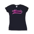 Miniatyrbild 1 av 3: Disney Dam/Tjej Minnie Mouse Logo Bomulls-T-shirt