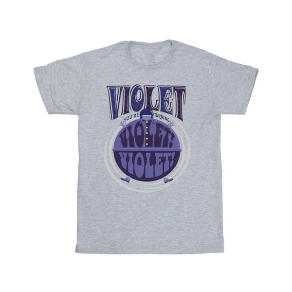 Willy Wonka Boys Violet Turning Violet T-Shirt