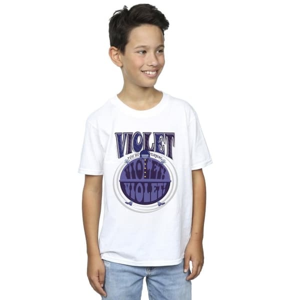 Willy Wonka Boys Violet Turning Violet T-Shirt