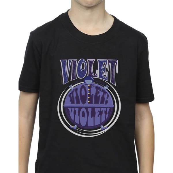 Willy Wonka Boys Violet Turning Violet T-Shirt