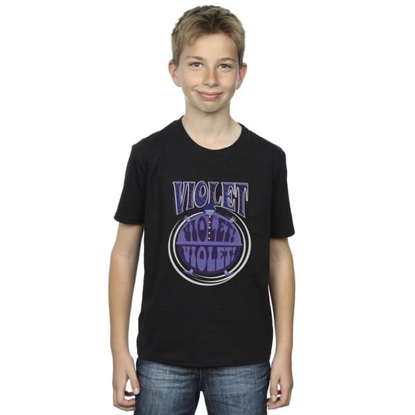 Willy Wonka Boys Violet Turning Violet T-Shirt