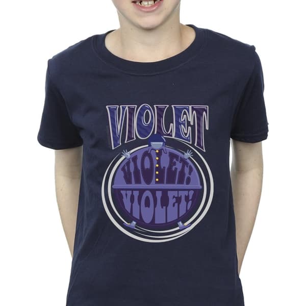 Willy Wonka Boys Violet Turning Violet T-Shirt
