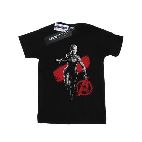 Marvel Womens/Ladies Avengers Endgame Mono Nebula Cotton Boyfriend T-Shirt Black 3XL