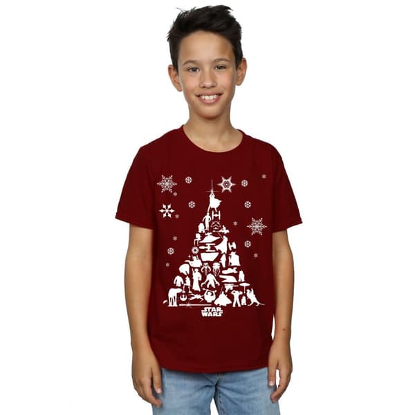 Star Wars Boys Christmas Tree T-Shirt