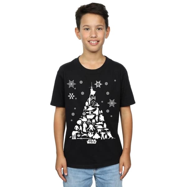 Star Wars Boys Christmas Tree T-Shirt