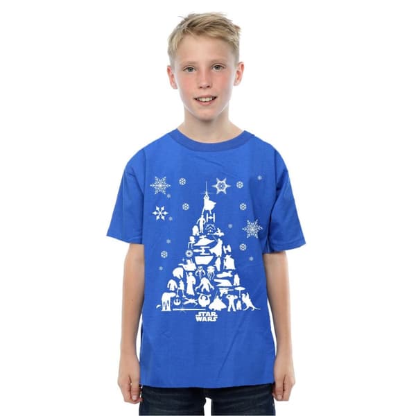 Star Wars Boys Christmas Tree T-Shirt