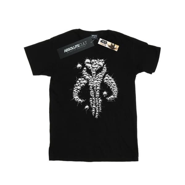Star Wars Mens The Mandalorian Blaster Skull T-Shirt