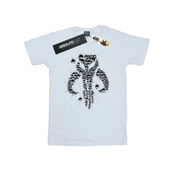 Star Wars Mens The Mandalorian Blaster Skull T-Shirt