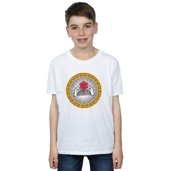 Disney T-shirt med blomsterkam från Mulan-filmen för pojkar