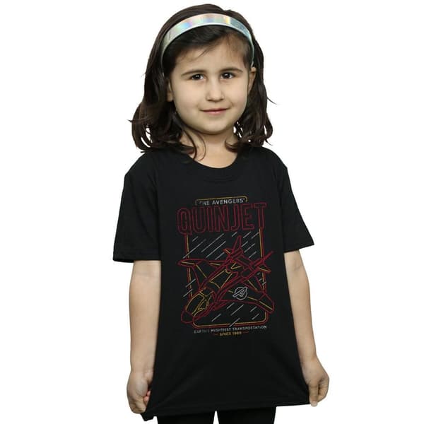 Marvel Girls The Avengers Quinjet Cotton T-Shirt